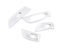 Marco decorativo botón auto Compatible con Benz Clase E w213 2016 2017 2018 2019 2020 2021 Car Styling Car Door Window Button Cover Frame Trim Sticker(Silver)