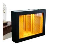 Marco Decorativo de Escritorio Espejo Abismo 3D Iluminado Decoración Hogar