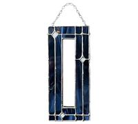 Marco decorativo decorativo decorativo de fotos - Stained Acrylic Glass | 5 x 15 cm Handmade Decor with Family Photo Display, Acrylic Glass Ornament with Holiday Theme, Christmas Home Decor for