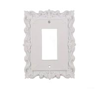 Marco decorativo para interruptor tallado victoriano, cubierta de enchufe de pared retro europea para interruptores de luz estadounidenses, placa frontal de plástico impresa en 3D para decoración del