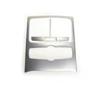 Marco Decorativo Ventilación Aire Acondicionado Trasero Pegatinas Embellecedoras Salida Cubiertas Para A6 C5 C6 2005-2011 Decoración Interiores(Plata)