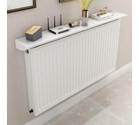 Marco del disipador de calor, tapa del disipador de calor doméstico - tapa del calentador a prueba de polvo y humo, la Sala de estar del dormitorio no necesita ser perforada e instalada,White-140cm