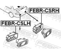 Marco del faro halógeno FEBR-CSRH FEBEST para MITSUBISHI LANCER VII