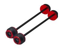 Marco Deslizadores Compatible Con Yamaha Para YZF R6 2017-2021 Tapa Deslizante Eje Horquilla Rueda Delantera Trasera Motocicleta Protector Contra Choques Motocicleta(Red,1 Pair)