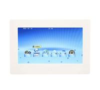 Marco Digital, Brillo Ajustable Pantalla de Sincronización de 7 Pulgadas Encendido Apagado Blanco 100-240 V Control de Modo Dual Marco de Fotos HD 1080P para Ceremonia de