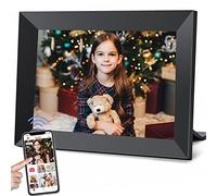 Marco Digital Frameo con WiFi, Pantalla táctil IPS de Cristal 10.1", resolución 1280x800, 16GB Almacenamiento. Soporta Video, Diapositivas. Envía Fotos fácilmente, diseño intuitivo y Uso Sencillo