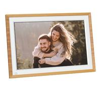 AGFA Photo Cadre Photo Connecté Realiview APF1000 Wi-Fi 10" LCD - Affichage Photos/Vidéos, Horloge, Météo, Rotation Auto, Mémoire 32Go, Appli FRAMEO iOS/Android Incluse - Bois