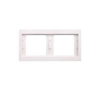 Marco doble horizontal Berker K.1 blanco nieve 13637009