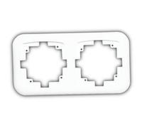 Marco doble para mecanismos 36.530 blanco