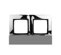 Marco doble Simon 54 Premium metal cromo DR2/63