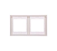 Marco doble vertical Berker K.1 blanco nieve 13237009