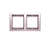 Marco doble vertical Berker K.5 acero inoxidable 13237004