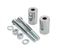 Marco Elevador De Manillar para Harley Touring, Softail Y Dyna. Soporte Adaptador De Extensión para Ajuste De Altura del Manillar. Barras Choque(Cromo)