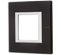 Marco embellecedor de 1 elemento Bticino Axolute HA4802VNN cristal noche