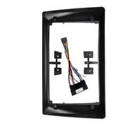 Marco Embellecedor para Panel Radio Coche 9 Pulgadas Estéreo Android 2 DIN Unidad Principal Y Reproductor MP5 con Navegación para Hyundai I40 2016 POMPOMPUR