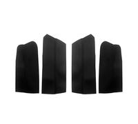 Marco embellecedor para Superb 4 Uds. Panel Reposabrazos Puerta Estilo Coche Cubierta Piel Pegatina Embellecedora con Herramientas Cubierta Panel Puerta Cuero Suave salpicadero(Door Armrest Black)