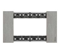 Marco embellecedorBticino KA4804ZG Living Now4 modulos Acero