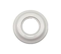 Marco empotrable 1 elemento, porcelana blanca, ideal para instalaciones eléctricas y estéticas en diversos espacios.