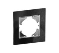 Marco empotrado - marco de aluminio negro para instalación de un elemento, ideal para acabados modernos y elegantes.*