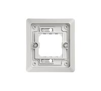 Marco empotrar 1 elemento color gris, diseño moderno, fácil instalación, ideal para iluminación embutida y decoración de interiores.