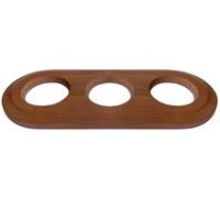 Marco empotrar triple, acabado madera, diseño elegante, ideal para decoración de interiores, enmarca y realza espacios.