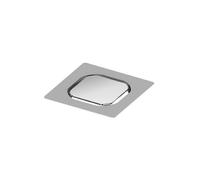 Marco en bruto TECEdrainpoint S 100x100 de acero inoxidable con vigas de azul...