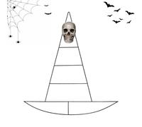 Marco en Forma de Sombrero de | Base en Forma de Sombrero de | Formas de Corona de Alambre - para otoño, Halloween, Navidad, Vacaciones, Bodas, Fiestas, Puertas Interiores y