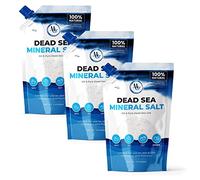 Marco Esra Sal del Mar Muerto para Baño y Pies - Sal de baño de magnesio, sal mineral para aliviar el estrés y el cuidado de la piel - Más minerales que la sal de Epsom - Sales de baño de grano puro