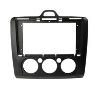 marco fascia radio estéreo Para F&ord Para Focus 2004 2005 2006 2007-2014 Kit Panel Ajuste Tablero Radio Marco Automóvil 9 Pulgadas(Aire acondicionado manual (negro))