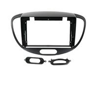 marco fascia radio estéreo Para Hyundai I-10 I10 2007 2008 2009 2010 2011-2013 9 "Gran Pantalla Radio Estéreo Tablero Coche 2Din Audio Placa Frontal Fascia(Marco negro)