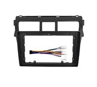 marco fascia radio estéreo Para Toyota Para Vios 2007-2012 Para Belta 2005-2008 Auto Stereo Fascia Trim Bezel Faceplate 2 Din Head Unit Car Radio Frame Kit(Enmarcar un cordón-A-1)