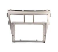 marco fascia radio estéreo Para Toyota Para Vios 2007-2012 Para Belta 2005-2008 Auto Stereo Fascia Trim Bezel Faceplate 2 Din Head Unit Car Radio Frame Kit(Marco-Plata)