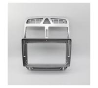 marco fascia radio estéreo Reproductor Radio 2 DIN Para Peugeot 307 307CC 2002 2003 2004 2005 2006-2013 Marco Audio Molduras Tablero Panel Frontal 9 Pulgadas(GRIS)