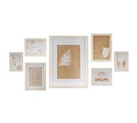 MARCO FOTO SET 7 MDF CRISTAL 32,5X1,5X45 MARRON