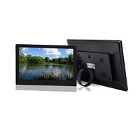 Marco Fotos Digital 10,1 Pulgadas, Pantalla IPS HD 1024 x 600 con Sensor, Calendario, Alarma, Temporizador Encendido/Apagado automático con Control Remoto, Soporte USB y Tarjeta SD, repro