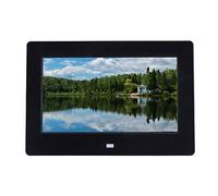 Marco Fotos Digital 7 Pulgadas, Pantalla IPS 1024x600 Full HD 16:9 con Reproductor música/vídeo, Calendario, Alarma/Temporizador Encendido/Apagado automático, Soporte USB y Tarjeta SD Mar