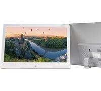 Marco Fotos Digital, álbum electrónico Metal 12 Pulgadas - 1280 x 800 Alta resolución LED Imagen/música/Reproductor vídeo Multimedia con Control Remoto, Soporte USB y Tarjeta SD Mar