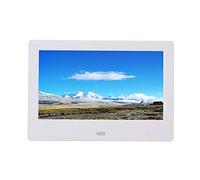 Marco Fotos Digital Pantalla Mesa Marco Fotos electrónico Alta resolución 1024x600 Marco Fotos Compatible con reproducción vídeo/Hora/Calendario/Interruptor Temporizador/música