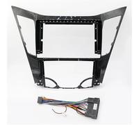 Marco frontal de 9 pulgadas para sistema de audio de coche compatible con Hyundai Sonata YF 2011-2015 (con radio Android). Consola central del coche Panel Radio Fascia(Frame with Cable)