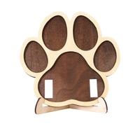 Marco genérico Recuerdo Perro - Foto Pata Madera Conmemorativa | Objeto Memoria Animal | Emocional Desaparición Cachorro | Decoración Hogar Lugar Descanso