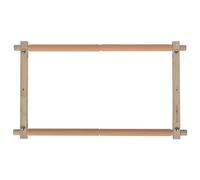 Marco giratorio para tapices Milward - 45,7 x 30,5 cm (18 x 12 pulgadas) con clip para bordado, punto de cruz, bordado y acolchado - Madera de haya