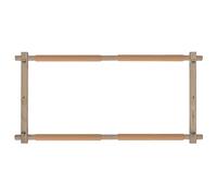 Marco giratorio para tapices Milward - 61 x 30,5 cm (24 x 12 pulgadas) con clip para bordado, punto de cruz, bordado y acolchado - Madera de haya