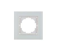 Marco individual de cristal blanco, serie 8000, con diseño elegante, ideal para enmarcar fotos y obras de arte.