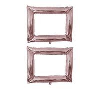 Marco Inflable Photocall Marco Selfie Photo Booth Frame LET’S PARTY para Fiesta Cumpleaños Boda Comunión Baby Shower Navidad Graduación Playa Piscina Party Supply Accesorios Fiesta, Rosa.