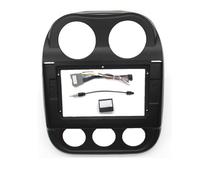 Marco Instalación para Radio Coche 10.1 Pulgadas Panel Estéreo MP5 Marco Instalación para Tablero Cabezal 2DIN para Jeep para Compass para Patriot 2010-2016 PYPFQUMQGR(Frame AN Cable)