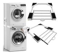 Marco intermedio secadora lavadora, conexión lavadora secadora universal, cajón de conexión de plástico