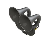 MARCO JE/DB 11012213 - Bocina electrónica de aire comprimido (24 V, cuerno de plástico, 2 sonidos intercambiables)