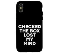 Marcó la casilla Lost My Mind Resultados Divertidos de Las Elecciones Locales Carcasa para iPhone X/XS