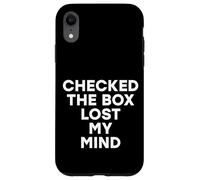 Marcó la casilla Lost My Mind Resultados Divertidos de Las Elecciones Locales Carcasa para iPhone XR