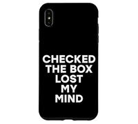 Marcó la casilla Lost My Mind Resultados Divertidos de Las Elecciones Locales Carcasa para iPhone XS MAX